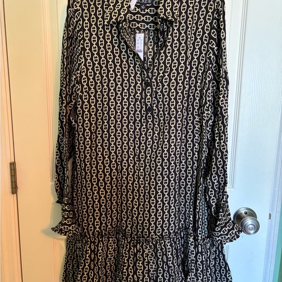 J. Crew Dresses & Skirts - J. Crew knee length Chain Pattern Long Sleeve Dress